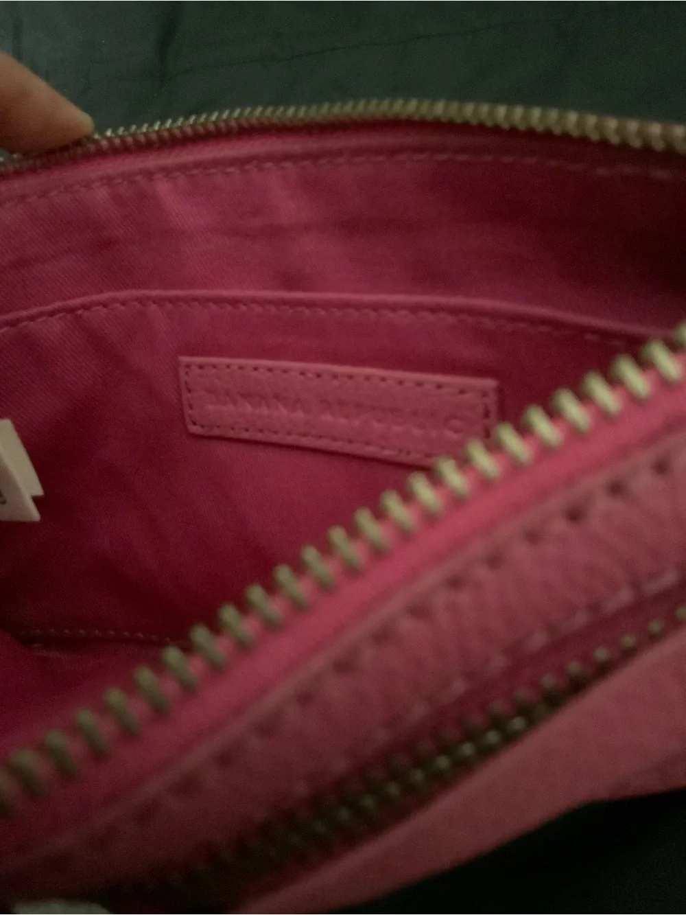 Pink Perforated Wristlet Clutch - Women's Crossbody Bag